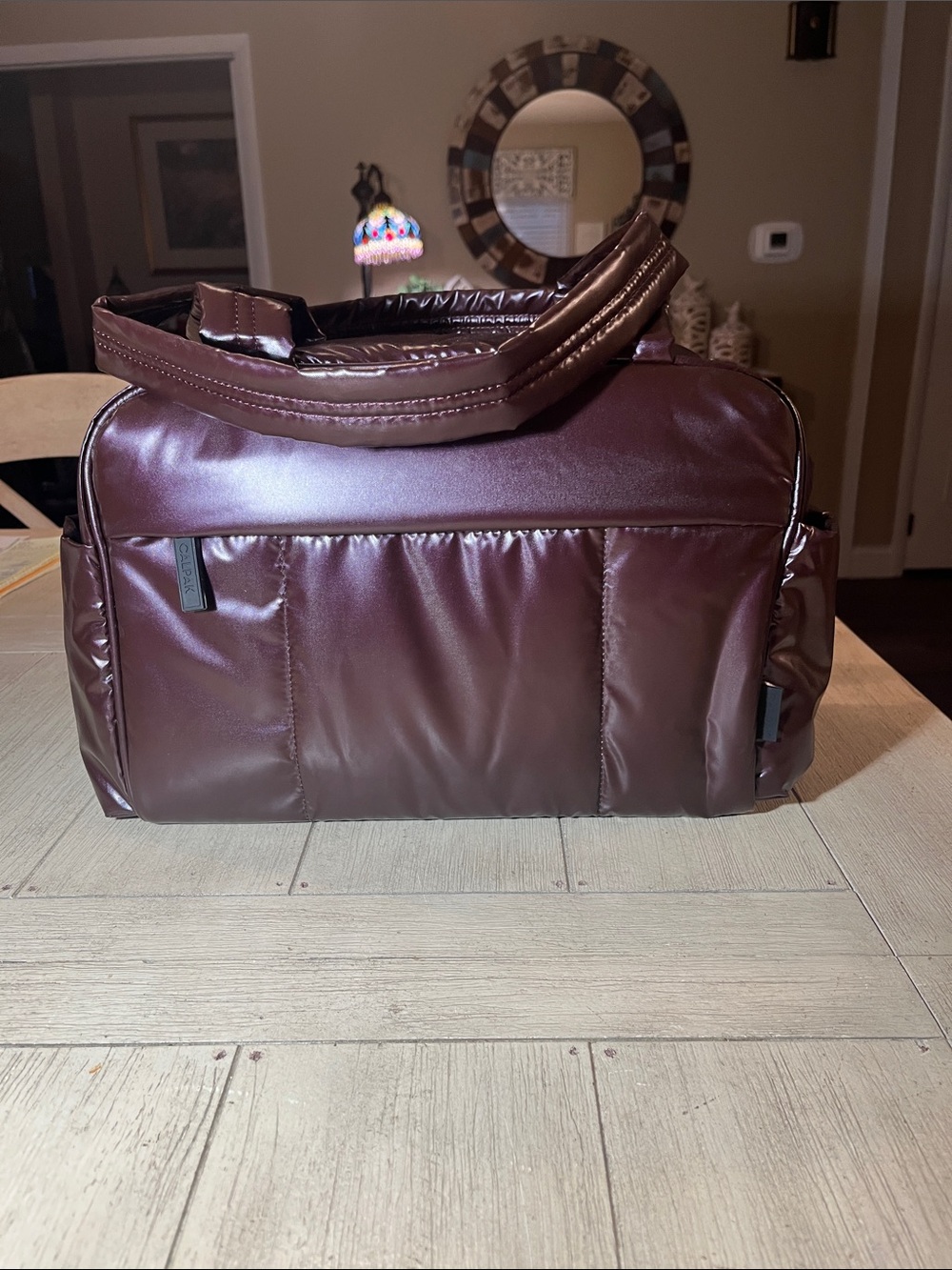 Calpak Dark Cherry Travel Duffel Bag
